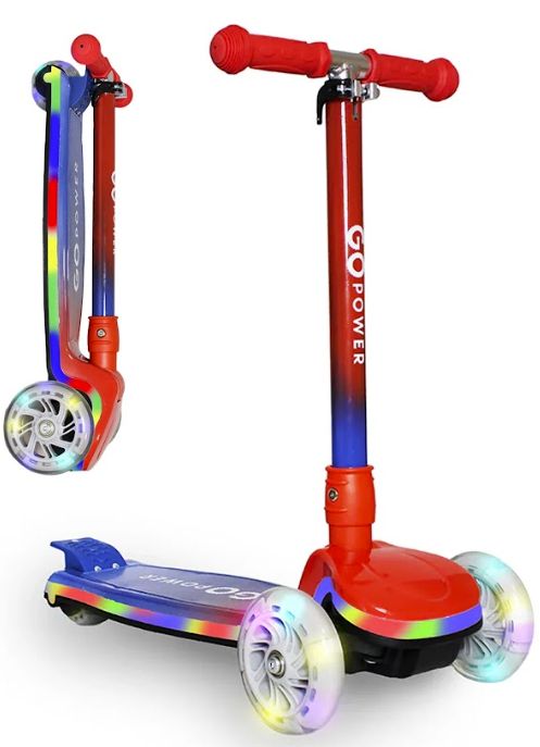 GoPowerBike GoRider Kick Scooter - Blue/Red by GoPowerBike - Refurbished - Very Good condition - US$30.98
