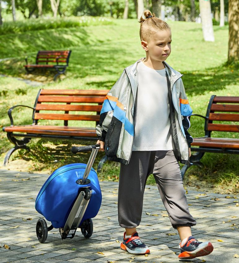 GoPowerBike GoVoyage Kids 2-in-1 Luggage Scooter - Blue by GoPowerBike - Image 5