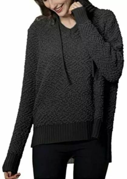 GreenTea Women's Popcorn Cozy Hoodie M - Black by GreenTea - Refurbished - Brand New condition - US$23.49