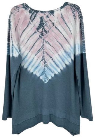 GreenTea Women's Tie Dye Top L - Dawn by GreenTea - Image 2