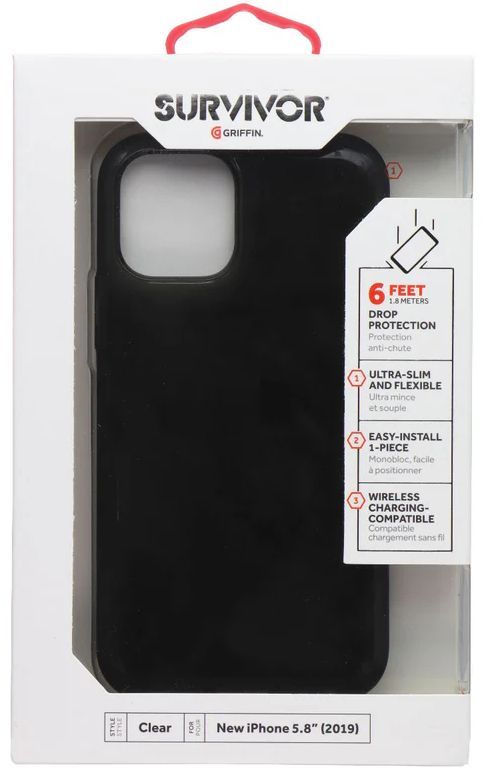 Griffin Survivor Clear Phone Case for iPhone 11 Pro - Black by Griffin - Refurbished - Brand New condition - Image 3