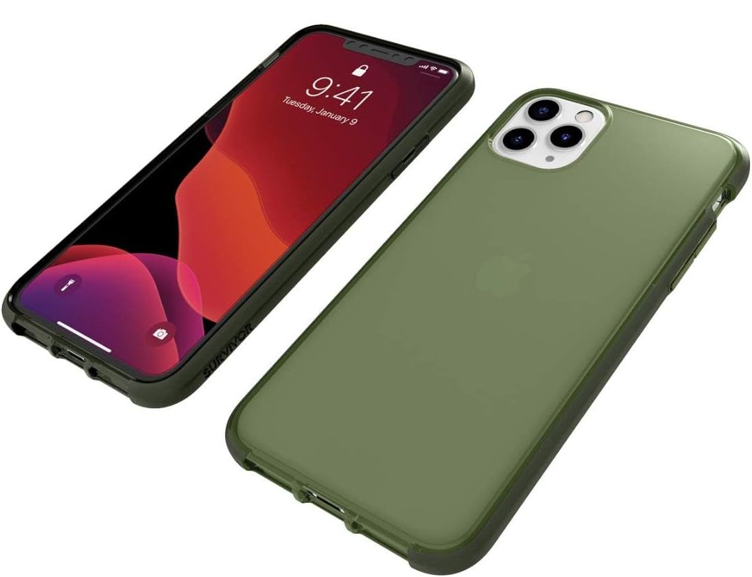 Griffin Survivor Clear Phone Case for iPhone 11 Pro - Green by Griffin - Image 4