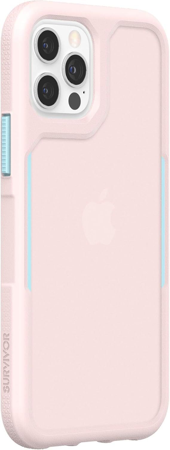 Griffin Survivor Endurance Phone Case for iPhone 12 Pro Max - Cloud Pink/Sky Blue by Griffin - Refurbished - Brand New condition - Image 2