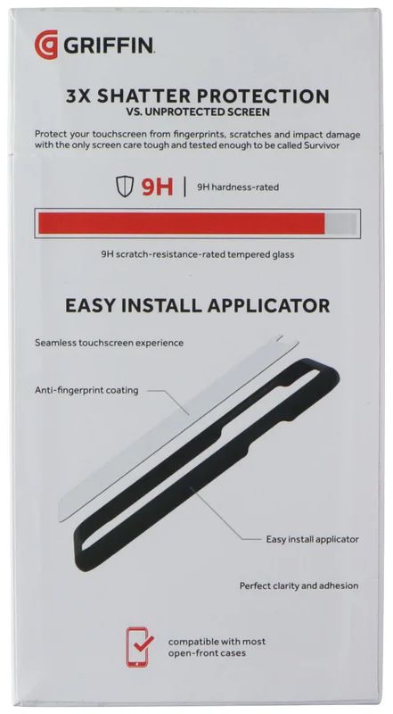 Griffin Survivor Glass Screen Protector for iPhone XS Max (25 Pack) - Clear by Griffin - Refurbished - Brand New condition - Image 2