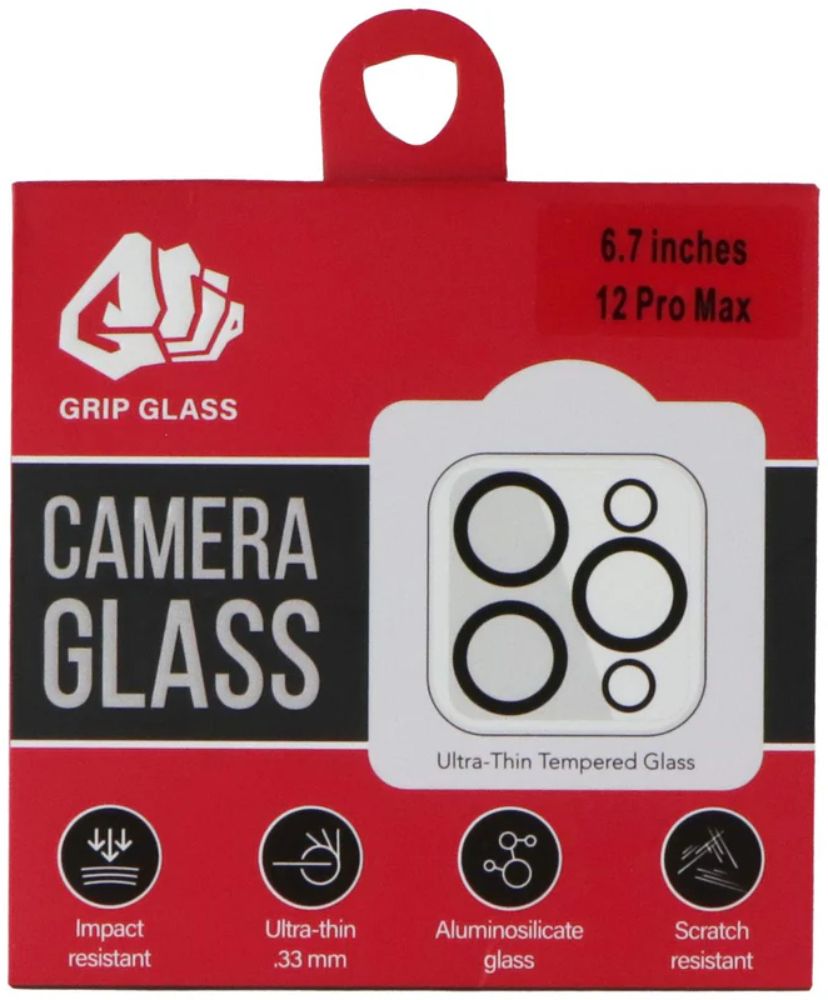 GRIP GLASS Camera Glass Lens Protectors for iPhone 12 Pro Max - Transparent - Brand New by GRIP GLASS - Refurbished - Brand New condition - Image 2