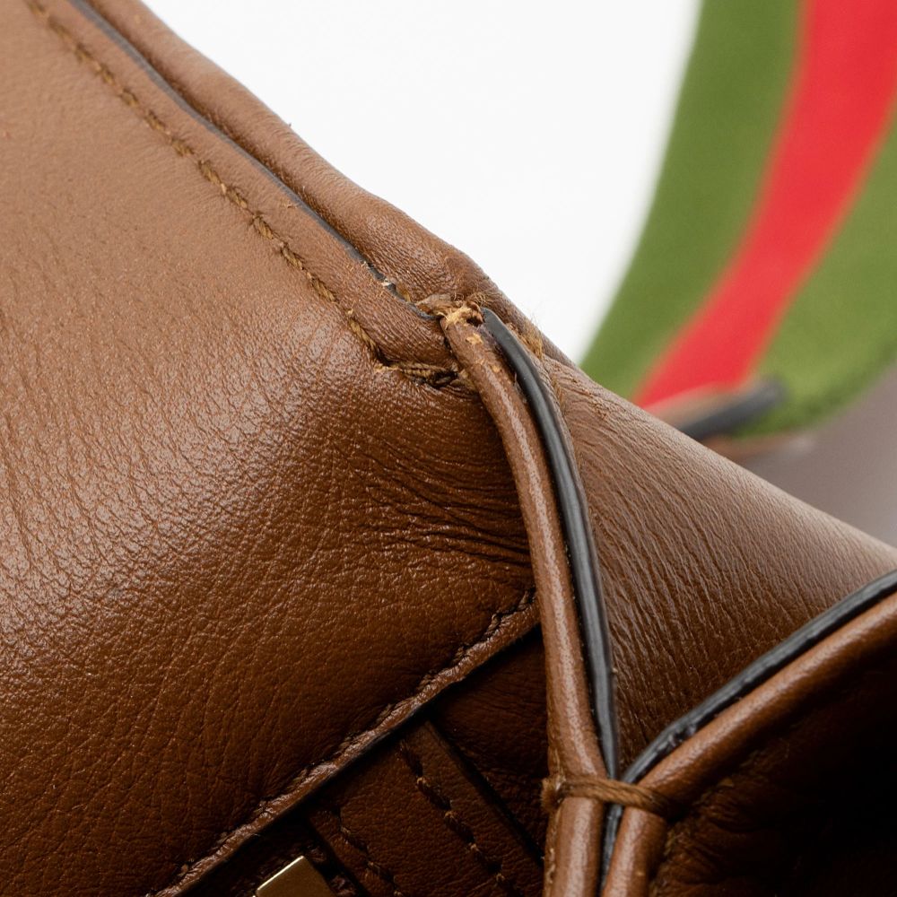Gucci Leather Blondie Medium Shoulder Bag - Leather - Brown by Gucci - Image 11