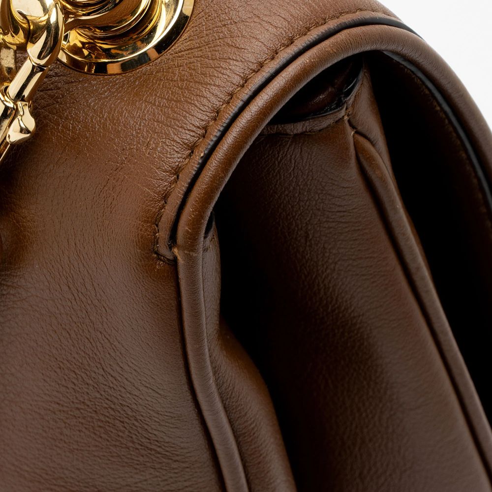 Gucci Leather Blondie Medium Shoulder Bag - Leather - Brown by Gucci - Image 14