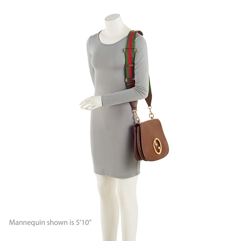 Gucci Leather Blondie Medium Shoulder Bag - Leather - Brown by Gucci - Image 5