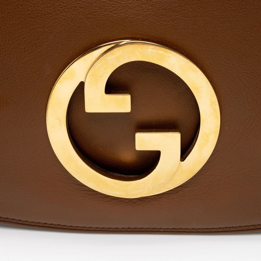 Gucci Leather Blondie Medium Shoulder Bag - Leather - Brown by Gucci - Image 9