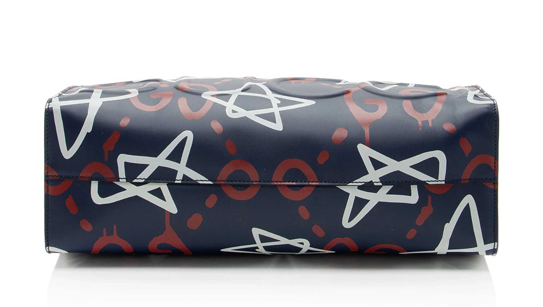 Gucci Leather Ghost Medium Tote - Leather - Red/White/Blue by Gucci - Image 4