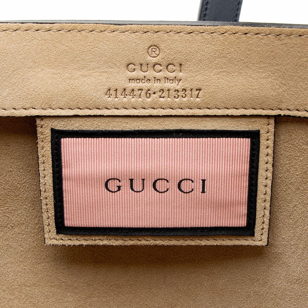 Gucci Leather Ghost Medium Tote - Leather - Red/White/Blue by Gucci - Image 7