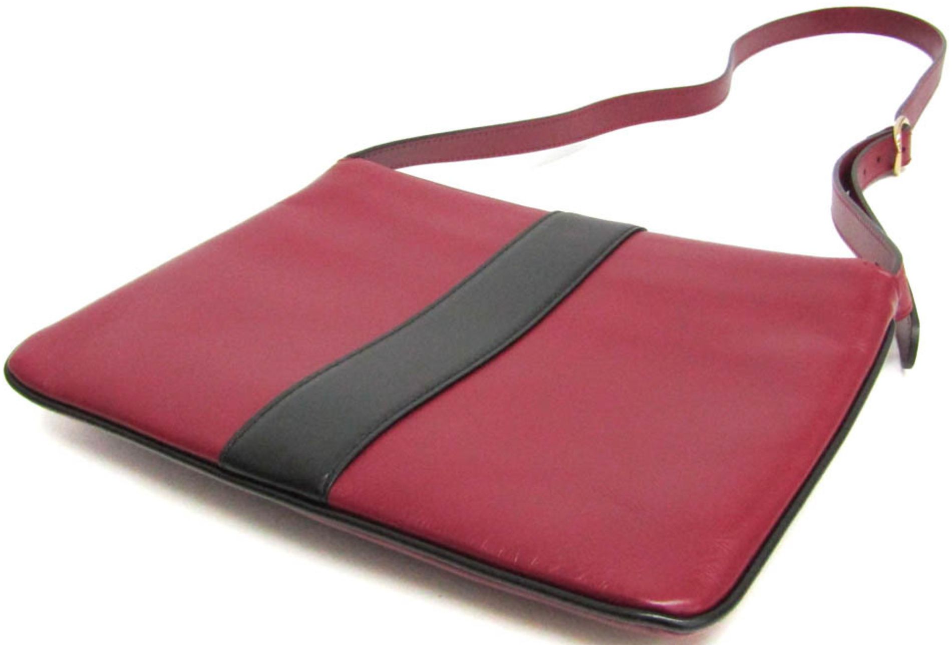 Gucci Leather Shoulder Bag - Leather - Black/Dark Red by Gucci - Image 2