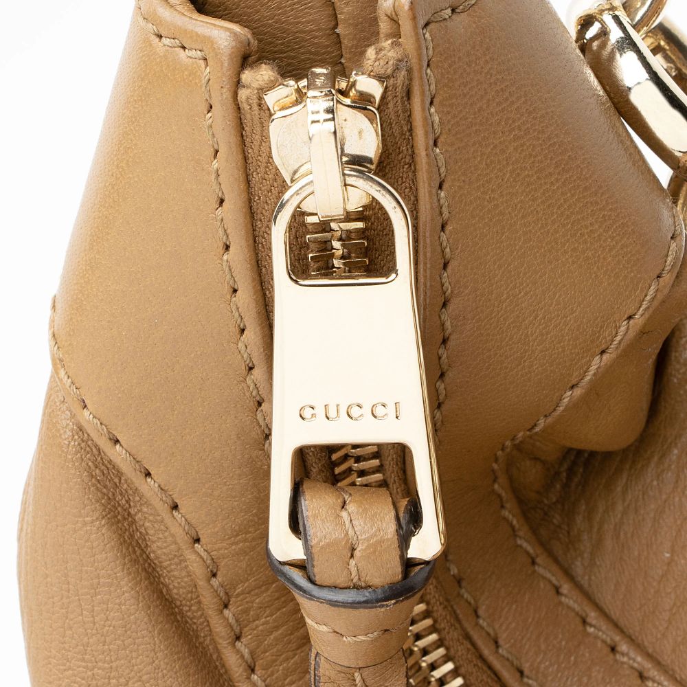 Gucci Leather Sienna Medium Hobo - Leather - Brown by Gucci - Image 9