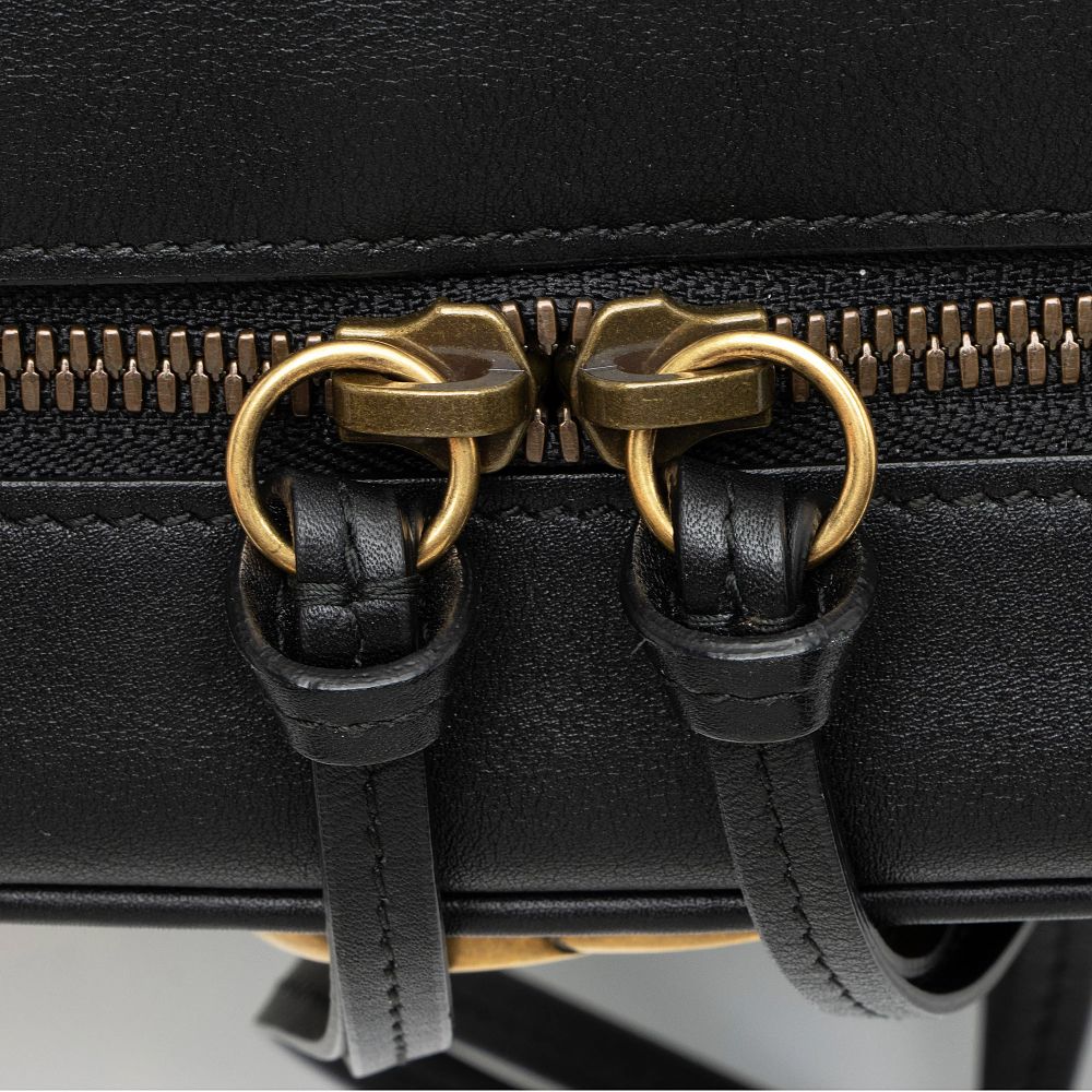 Gucci Matelasse Leather GG Marmont Ghost Medium Shoulder Bag - Leather - Black/Yellow/Blue by Gucci - Image 10