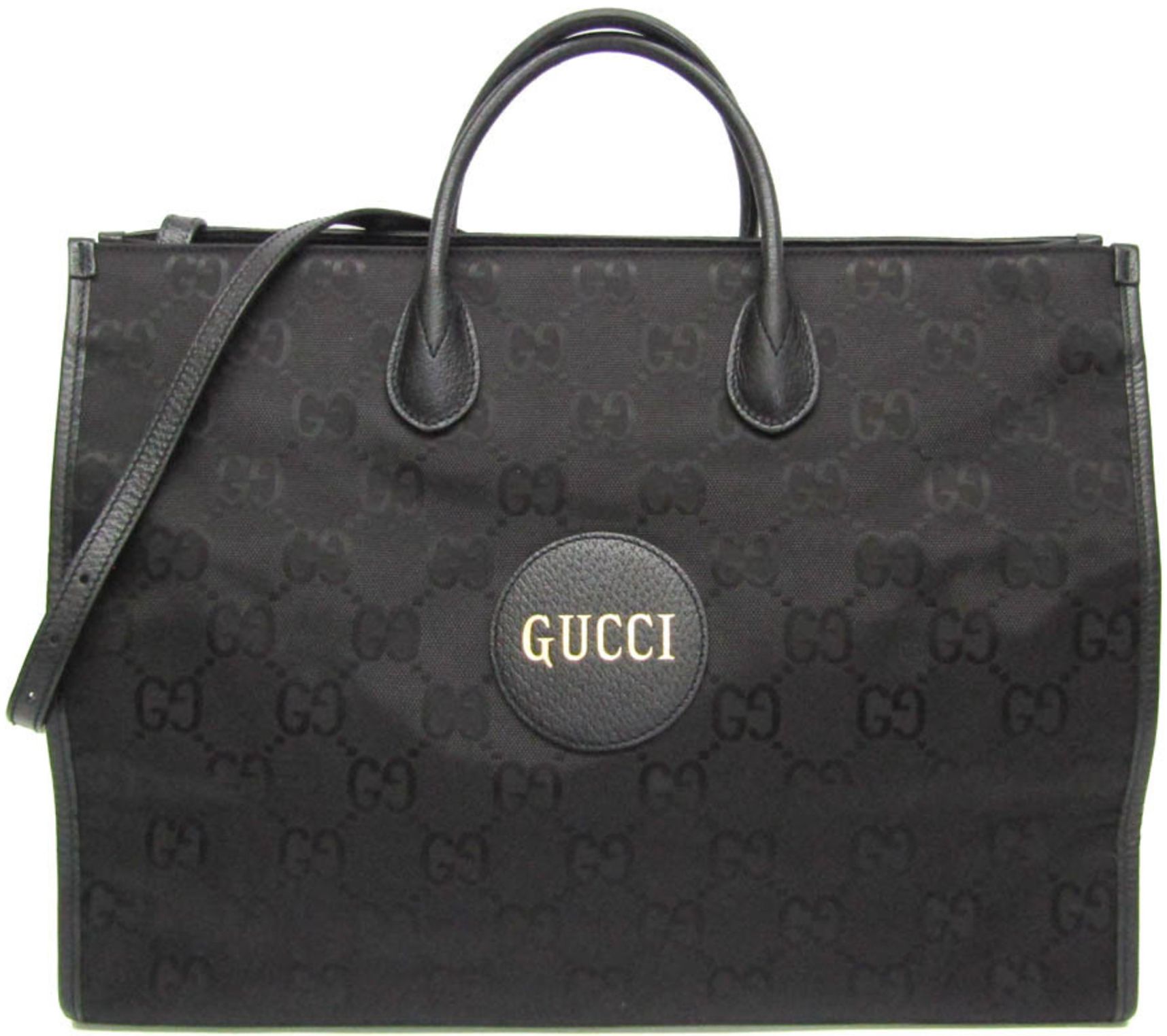 Gucci Nylon Canvas Leather Handbag Shoulder Bag - Nylon - Black by Gucci - Refurbished - Very Good condition - US$1203.99
