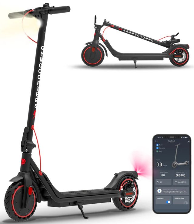 Gyrocopters Flash 6.0 Electric Scooter - Black by Gyrocopters - Refurbished - Very Good condition - CA$303.98