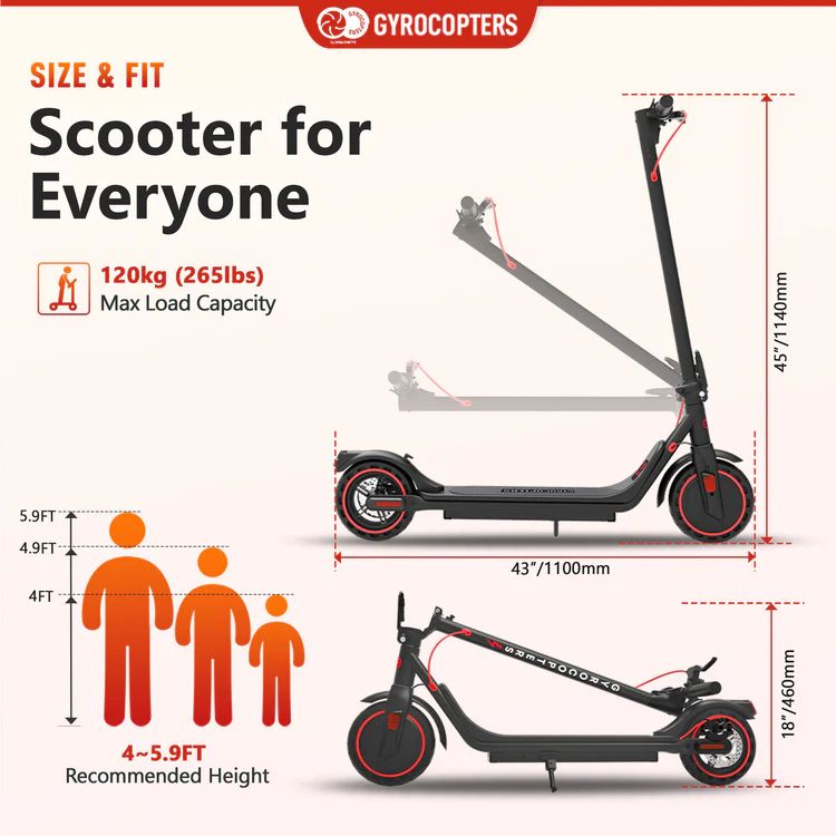 Gyrocopters Flash 6.0 Electric Scooter - Black by Gyrocopters - Image 4