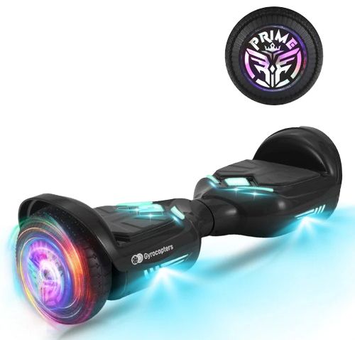 Gyrocopters Prime Hoverboard with Wireless Music Speaker - Black by Gyrocopters - Refurbished - Very Good condition - CA$172.48