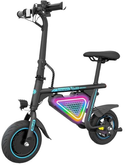 Gyrocopters Radi8 Electric Ride-on Scooter - Black by Gyrocopters - Image 2