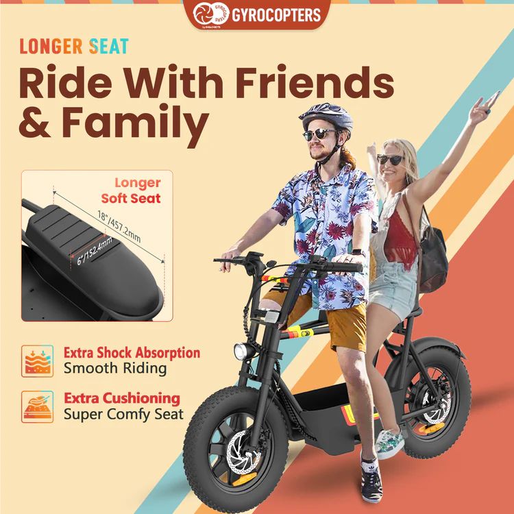 Gyrocopters Vortex Electric Scooter for Adults - Black by Gyrocopters - Image 3