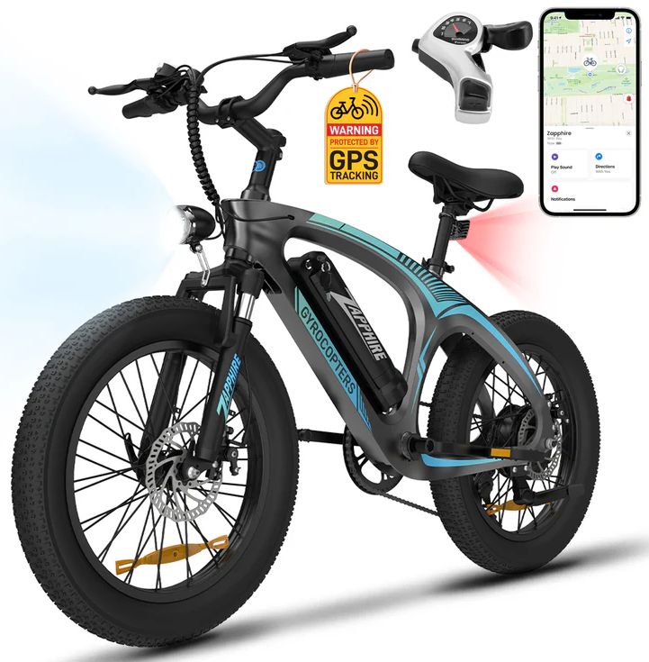 Gyrocopters Zapphire Mountain E-Bike - Grey by Gyrocopters - Refurbished - Very Good condition - CA$858.98