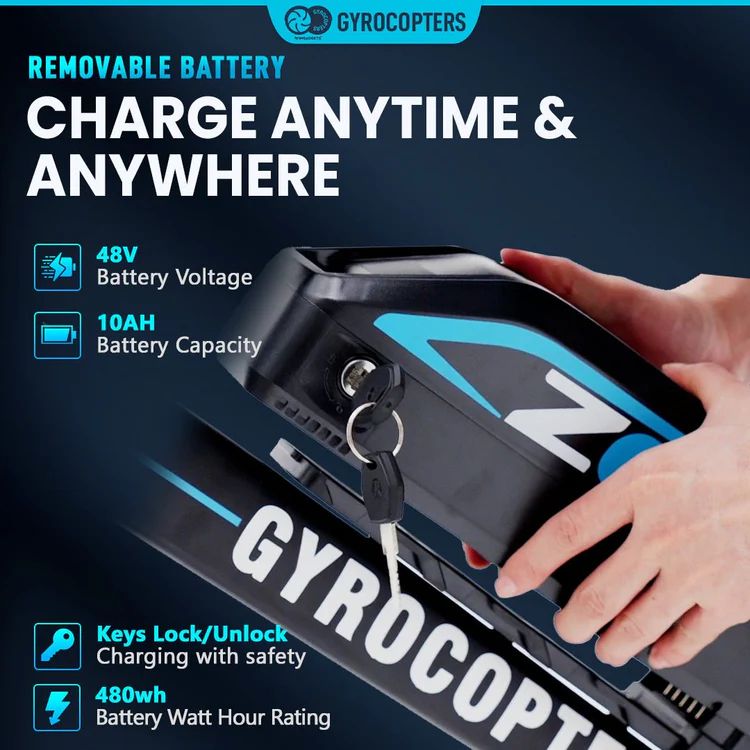 Gyrocopters Zeil Mountain E-Bike - Black by Gyrocopters - Image 5