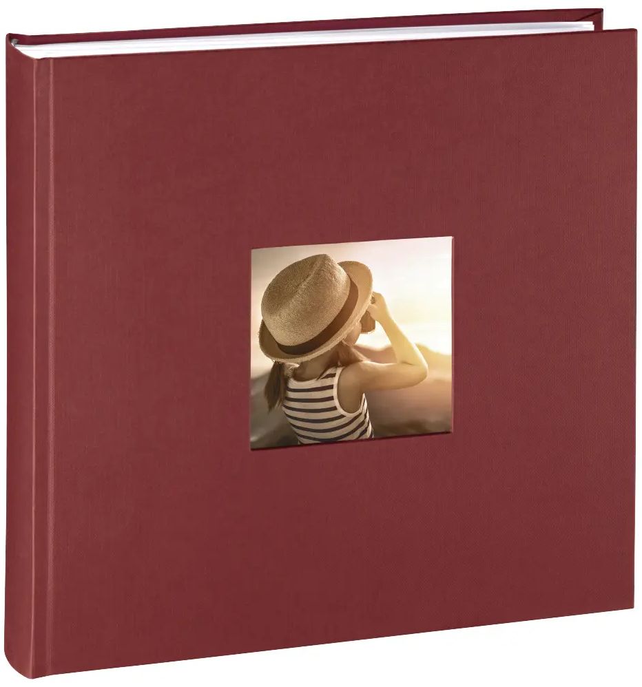 Hama Fine Art Bookbound Dry Mount 300x300 Bordeaux Jumbo Photo Album (100 Page) - Red by Hama - Refurbished - Very Good condition - US$49.99
