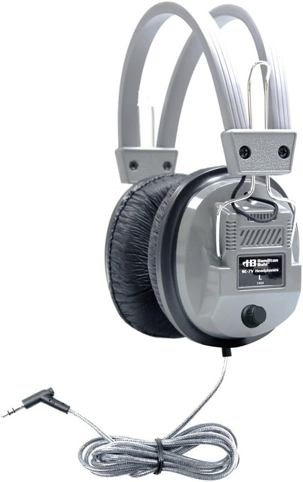 HamiltonBuhl Schoolmate Deluxe Stereo Headphone SC-7V - Gray/Black by HamiltonBuhl - Refurbished - Very Good condition - US$28.95