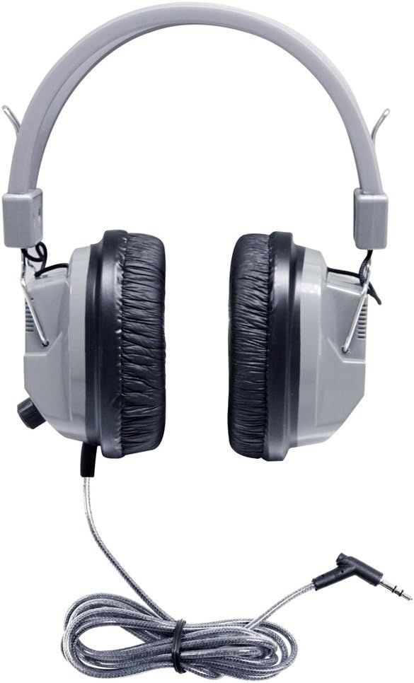 HamiltonBuhl Schoolmate Deluxe Stereo Headphone SC-7V - Gray/Black by HamiltonBuhl - Image 2
