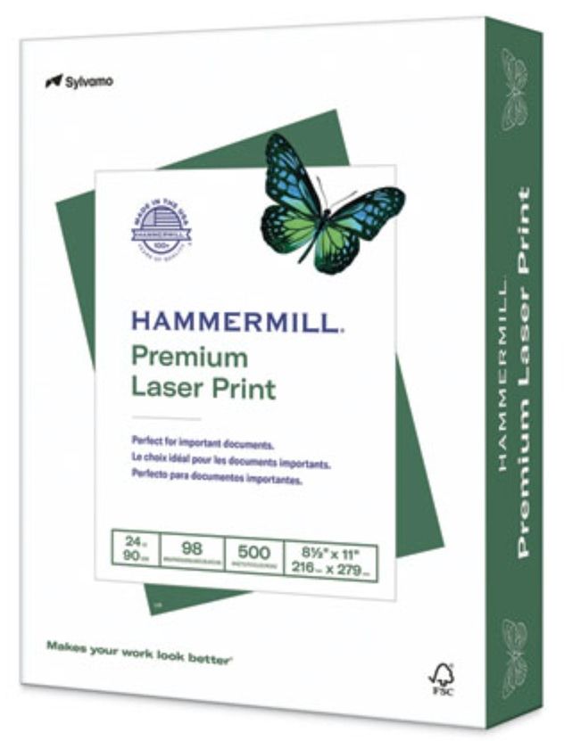 Hammermill Premium 8.5" x 11" Laser Paper (104604) - White by Hammermill - Refurbished - Brand New condition - US$30.98