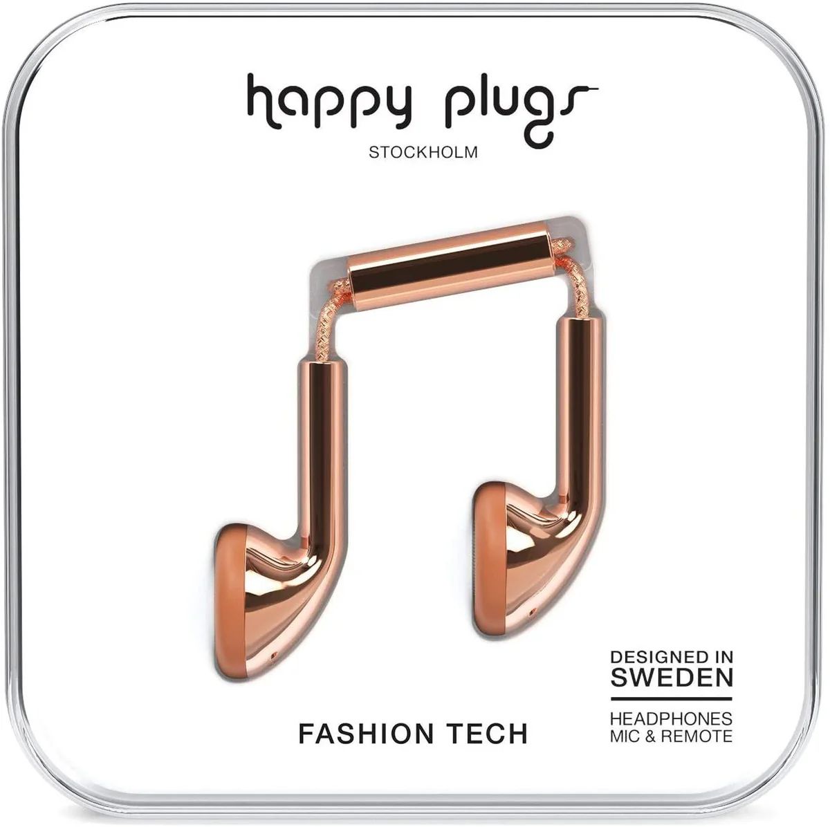 Happy Plugs 7737 Earbuds - Rose Gold by Happy Plugs - Refurbished - Very Good condition - CA$40.99