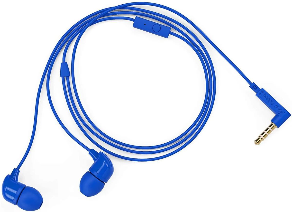 Happy Plugs Fashion-Tech In-Ear Headphones with Mic and Remote - Cobalt by Happy Plugs - Image 2