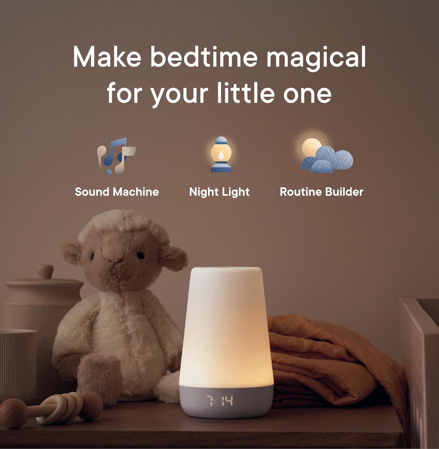 Hatch Rest 2nd Gen Baby Sound Machine Night Light - White by Hatch - Refurbished - Like New condition - Image 2