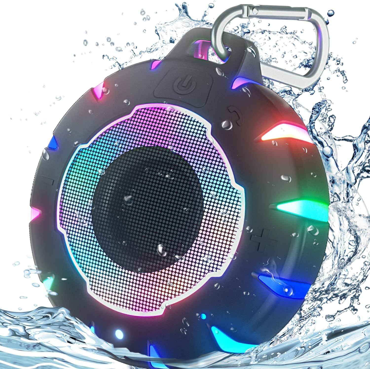 HEYSONG Waterproof Shower Bluetooth Speaker B18L - Black by HEYSONG - Refurbished - Very Good condition - US$29.21