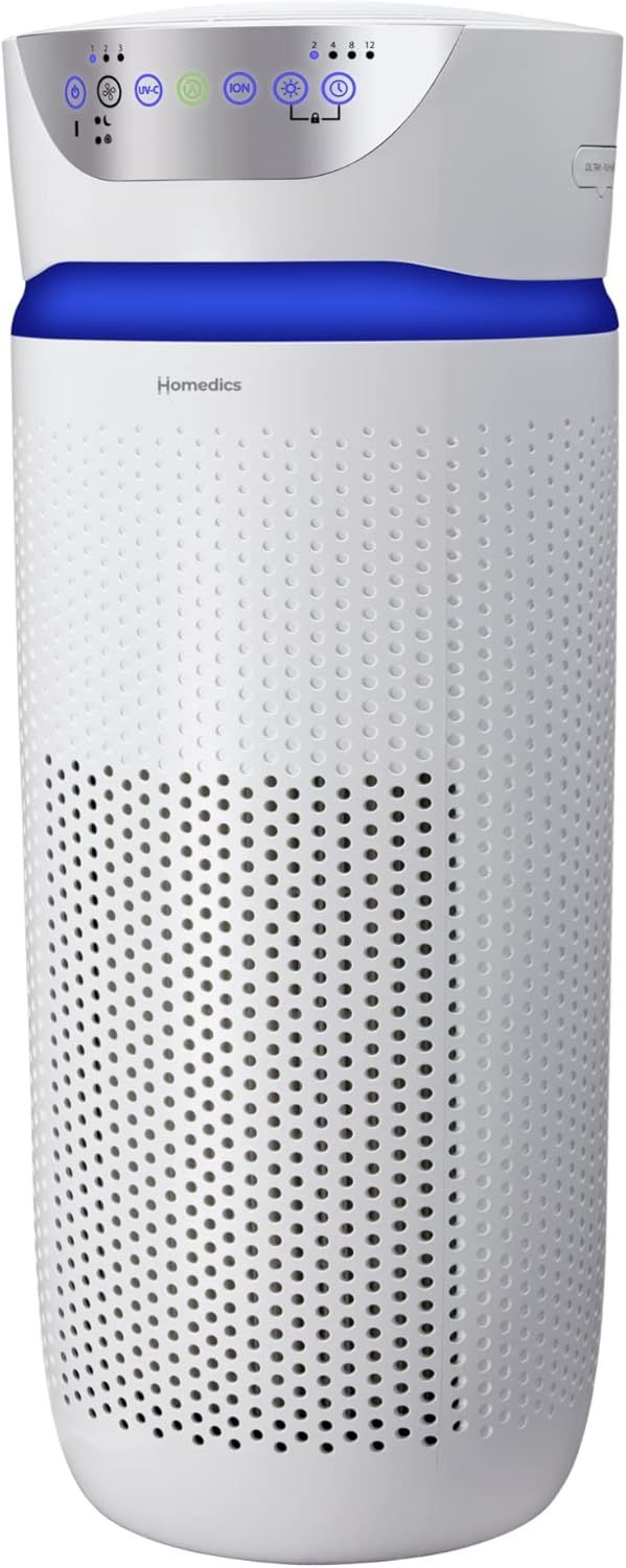 Homedics 5-in-1 UV-C Extra Large Air Purifier - White by Homedics - Image 2