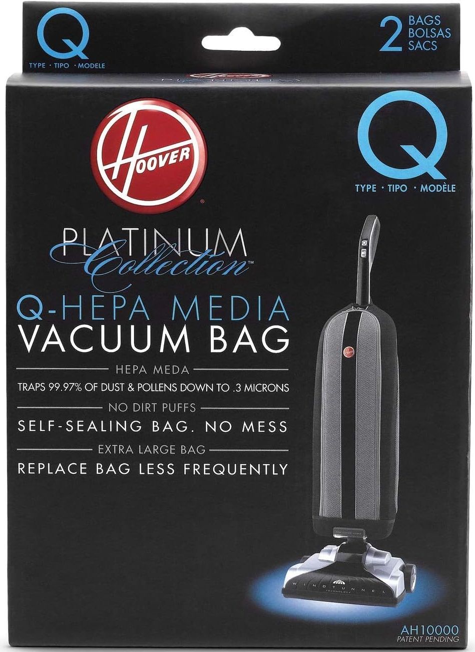 Hoover AH10000 Platinum Type-Q HEPA Vacuum Bag (2-Pack) - White by Hoover - Refurbished - Very Good condition - US$22.87