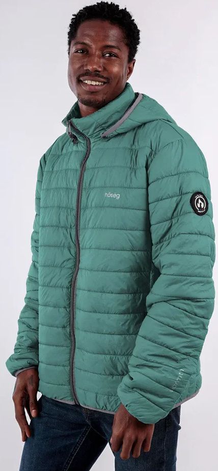 Hoseg Men's Alpafill 60 Hooded Puffer Jacket (S) - Dark Forest by Hoseg - Image 3