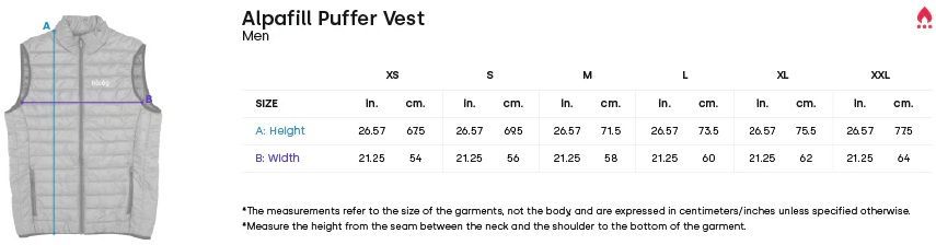 Hoseg Men's Alpafill 60 Puffer Vest (XL) - Limestone by Hoseg - Image 4