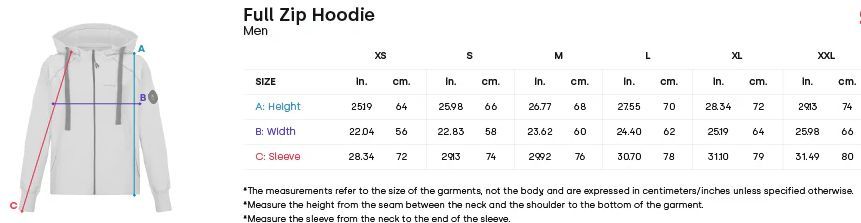 Hoseg Men's Full Zip Hoodie (L) - Barberry by Hoseg - Image 4