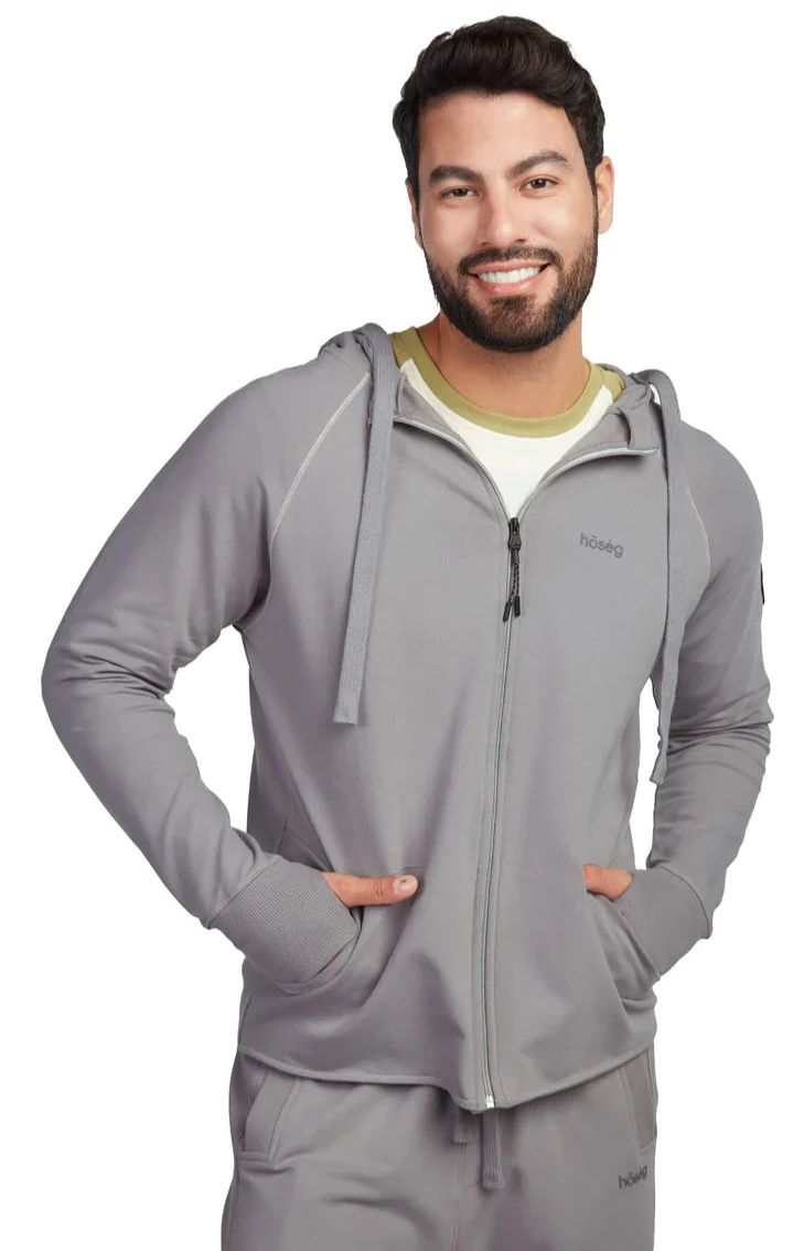 Hoseg Men's Full Zip Hoodie (M) - Greyhound by Hoseg - Image 3