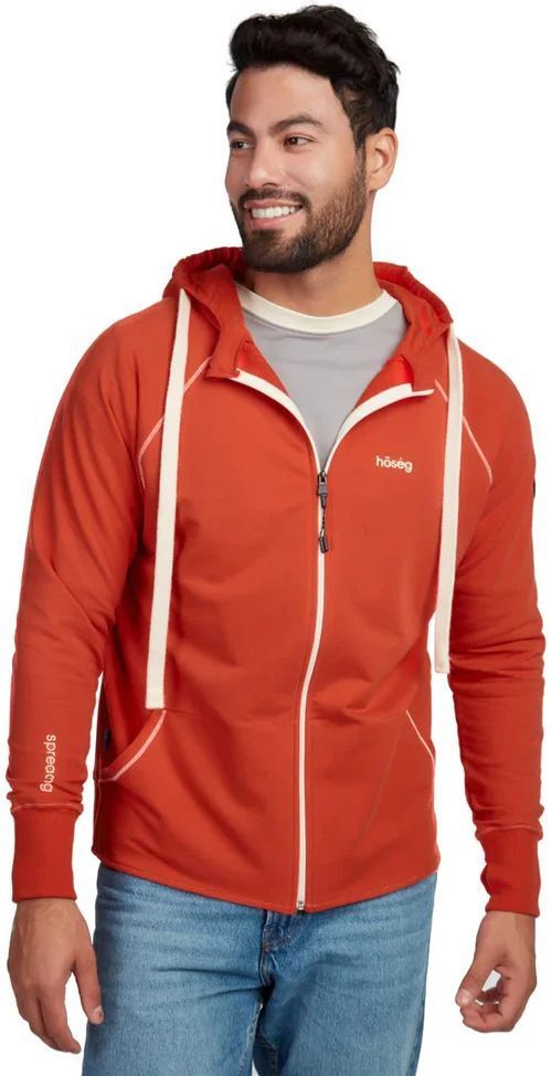 Hoseg Men's Full Zip Hoodie (S) - Barberry by Hoseg - Image 3