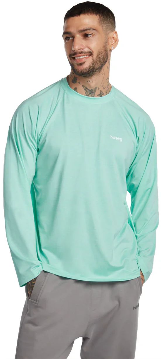 Hoseg Men's Polo Long Sleeve UV Shield (M) - Caribe by Hoseg - Image 2