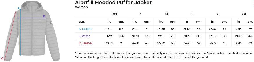 Hoseg Women's Alpafill 60 Hooded Puffer Jacket (M) - Phantom by Hoseg - Image 4