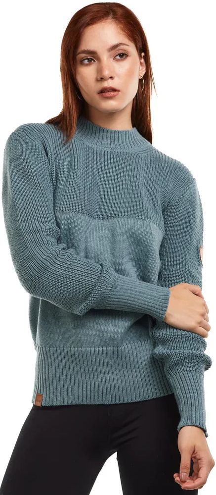 Hoseg Women's Boxy Knitwear Sweater (S) - Glacier by Hoseg - Image 3