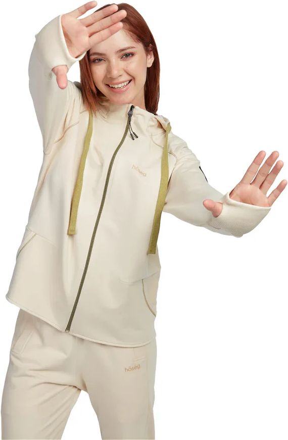 Hoseg Women's Full Zip Hoodie (L) - Artic Wolf by Hoseg - Image 2