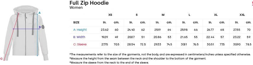 Hoseg Women's Full Zip Hoodie (M) - Artic Wolf by Hoseg - Image 4