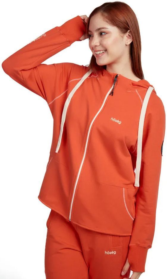 Hoseg Women's Full Zip Hoodie (S) - Barberry by Hoseg - Image 3