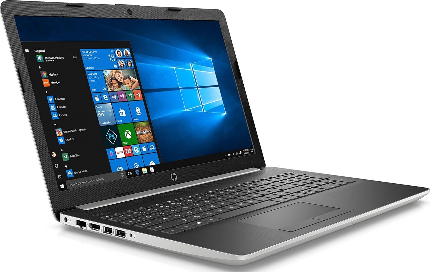 HP 15-da0061cl Notebook 15.6" - Natural Silver - Intel Core i5-8250U 1.6GHz - 16GB RAM - 1TB by HP - Image 3
