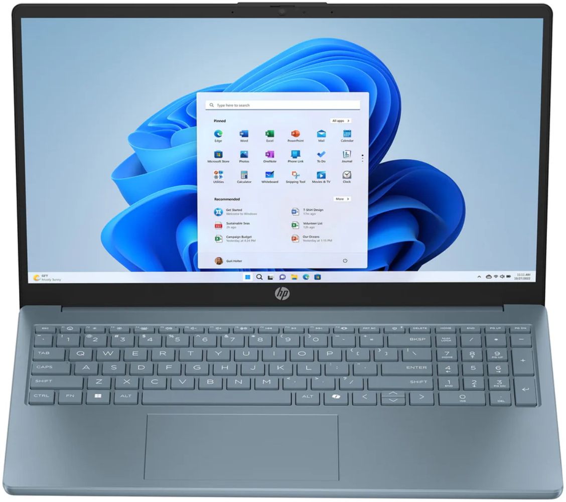 HP 15-fd0082wm Laptop 15.6" - Moonlight Blue - Intel Processor N200 1.0GHz - 4GB RAM - 128GB by HP - Refurbished - Very Good condition - US$450.99