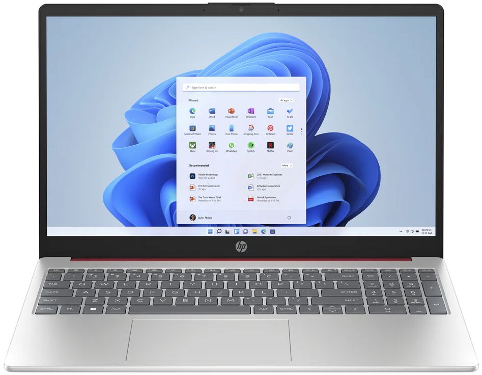 HP 15-fd0083wm Laptop 15.6" - Scarlet Red - Intel Pentium Processor N200 3.7GHz - 4GB RAM - 128GB by HP - Refurbished - Very Good condition - CA$283.99